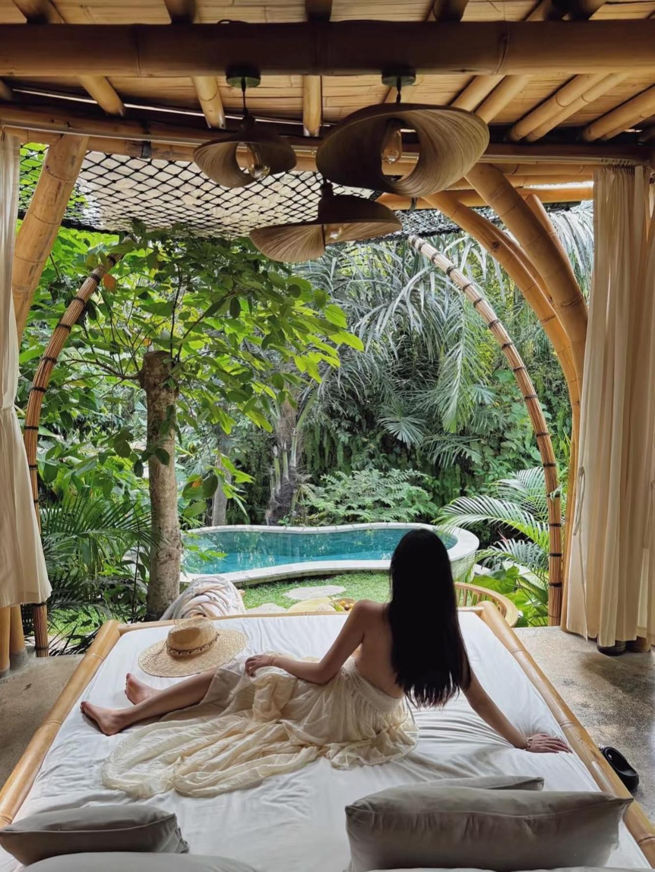 Wahem Eco Bamboo - Magical Bamboo House Ubud Bali Villa Екстериор снимка